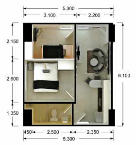 Two Bedroom Suites Floor Plan
