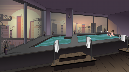 Azalea Suites Relax Onsen Cartoon